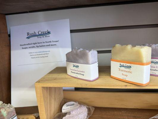 Locally made soaps