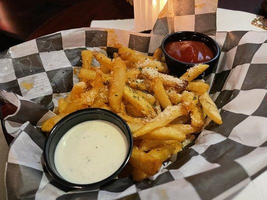 Garlic Parmesan fries ($8)