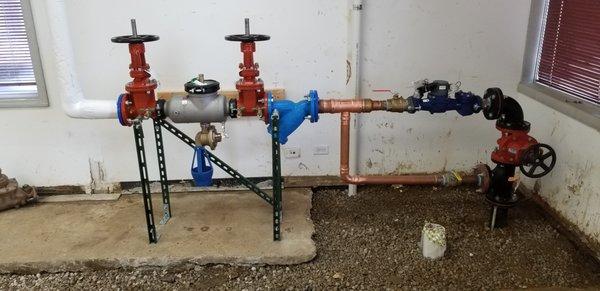 New Water Service and RPZ