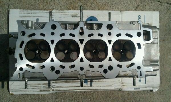 Cylinder head cleaned, and resurfaced