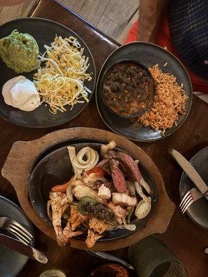 Trio fajitas