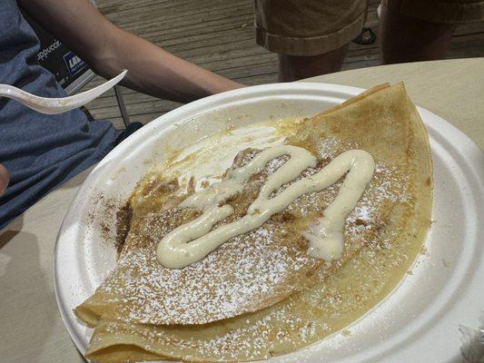 Cinnabon crepe--superb!!