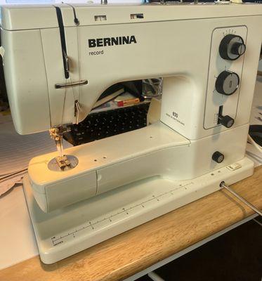 The secondhand Bernina 830 I bought today and I love it! 40 years old and still sews better than many brand new machines