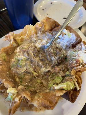 This was there beef taco salad