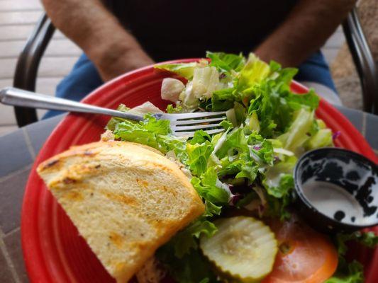 1/2 Tuna sandwich with side salad