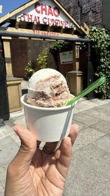 Mini scoops of Guava & Hazelnut Mascarpone