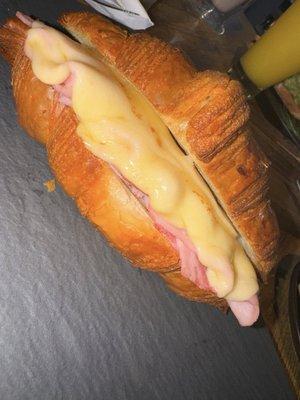 Ham and cheese croissant