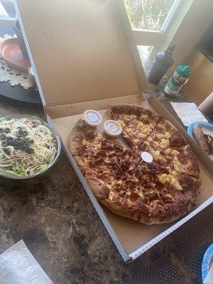 Large pizza & Antipasto