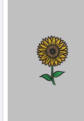 Embroidered sunflower