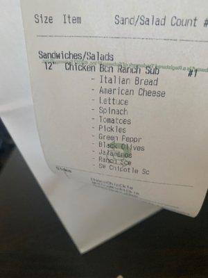 But where is the chicken.this location are very lazy. And don't care Unacceptable I paid just for a bread and lettuce 20$.....