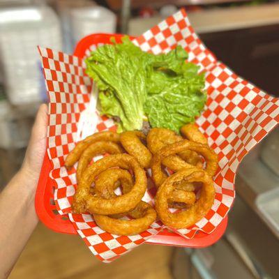 The Low Carb Burger with Onion Ringz!