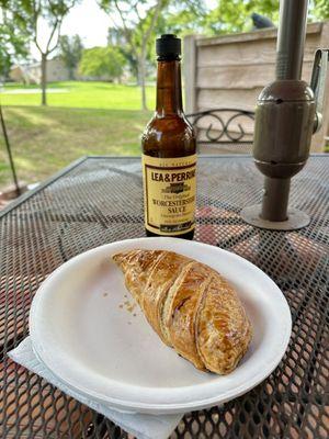 TOO BLOODY GOOD FOR WORDS...Ground Beef Curry Pasty with Worcestershire Sauce !