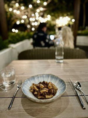 Bolognese in Noe's pretty outdoor seating