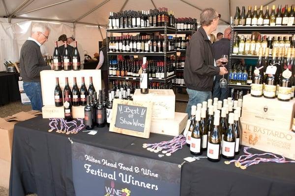 Our Rollers Retail Wine Tent at the annual Hilton Head Food & Wine Festival.