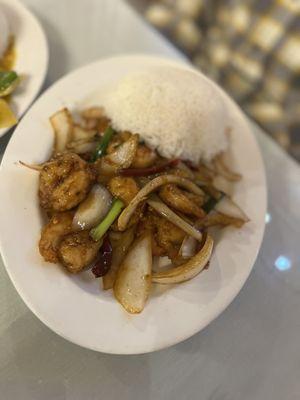 Mongolian Shrimp lunch special