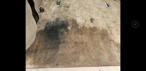 Carpet stain removal before