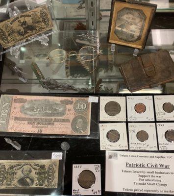 Civil War notes and tokens