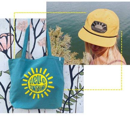 Summer totes and rope hats!