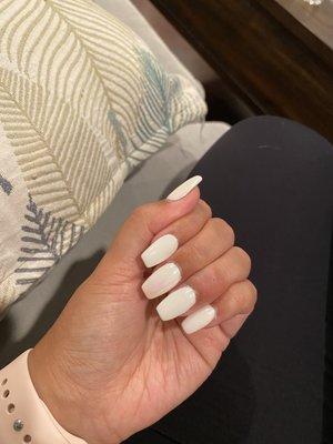 Gel Chrome (pearl) nails