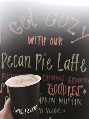 Come stop by and try our Pecan Pie Latte before November is over! Happy fall