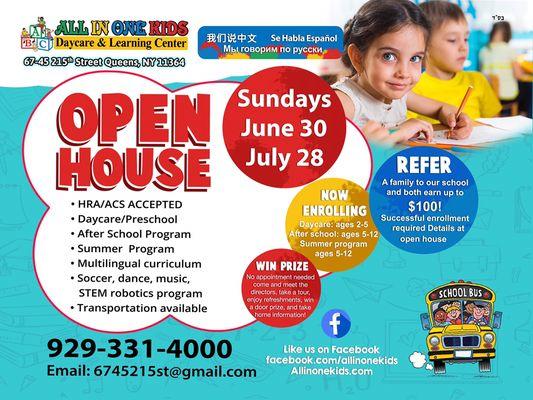 Give us a call for questions about our open house this Sunday!