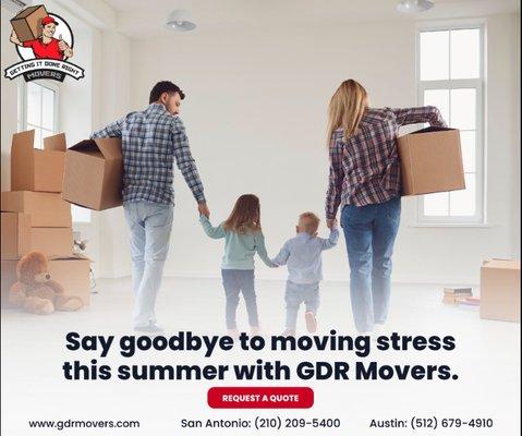 Moving can be a real hassle, we get it. Let our professional team of movers make your move stress-free while we get it done right!