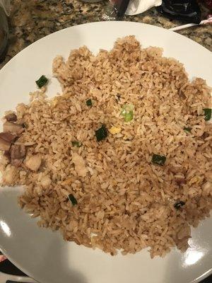 Chicken less chicken fried rice