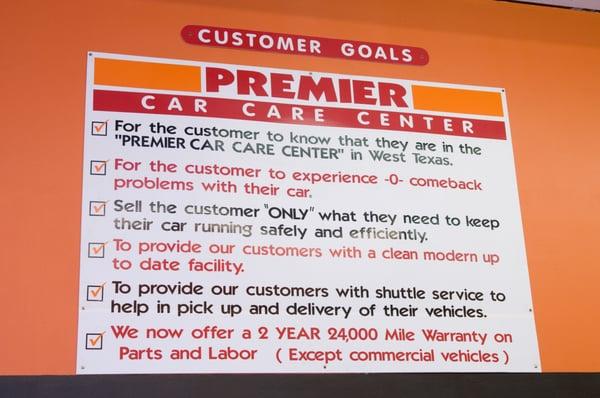 Our Customer Goals