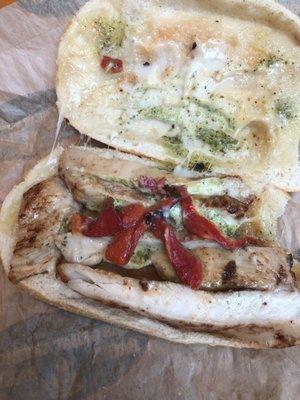 Chicken pesto panini