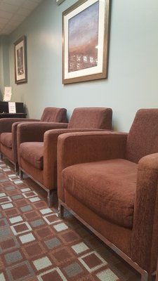 Confortable waiting room seating