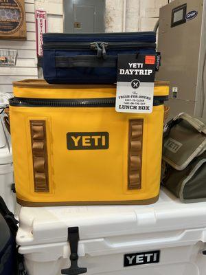 We carry Yeti coolers.