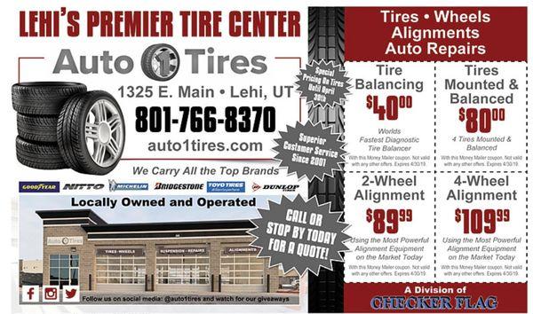 Tires, Wheels, Alignments in Lehi at Auto 1 Tires