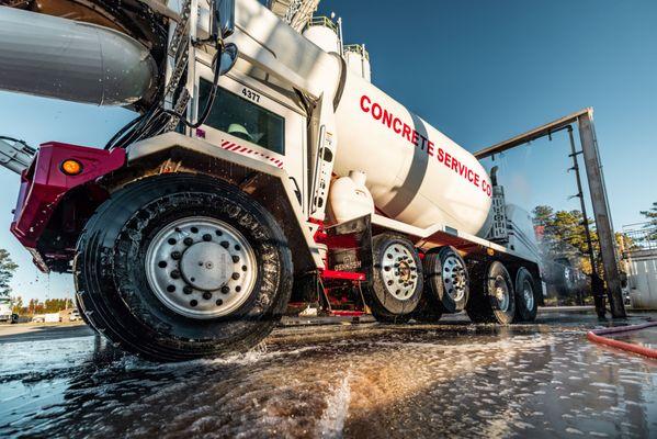 On the move, ready to deliver--Concrete Service in action!