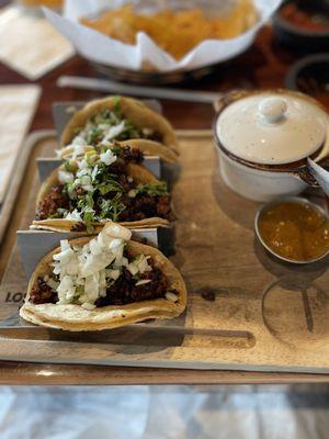 Tacos de Chorizo (too dry this time)