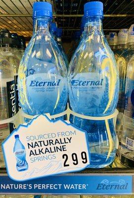 Eternal Water-Naturally Alkaline, Natural Electrolytes, Natural pH Spring Water. Available Now at 7-Eleven!!