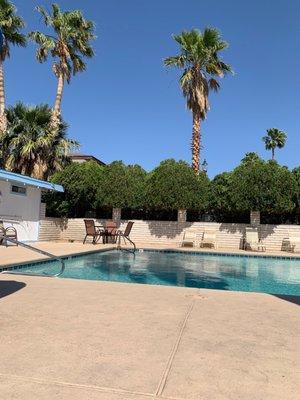 Coffee by the pool