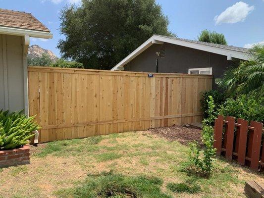 wood fence