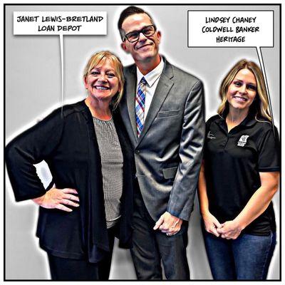 Your Agent John Clark - eXp Realty  Lindsey Chaney - Coldwell Banker Heritage  Janet Lewis Bretland - Loan Depot