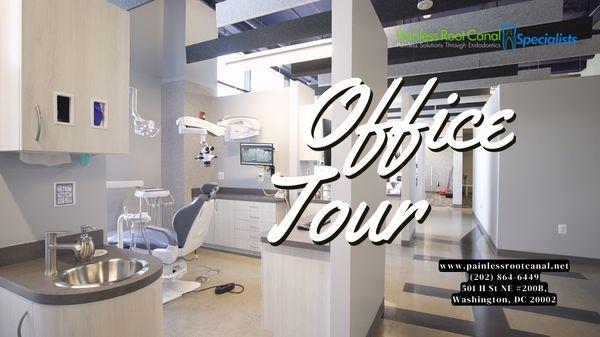 Experience our practice with a virtual tour! From our modern waiting area to our advanced treatment rooms, discover our inviting atmosphere.