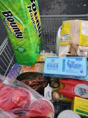 Christmas food shopping