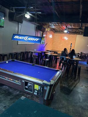 Pool Table & Stage