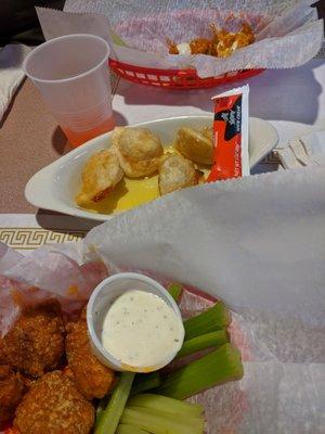 One of the best wings hands down! Surprised. Mild were good and not soaked in sauce, but parmesan garlic was better with a kick!