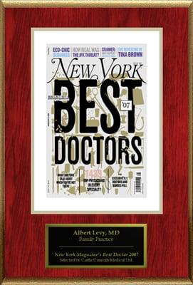 Dr Levy is on the peer-reviewed list of Top Doctors in New York and the USA