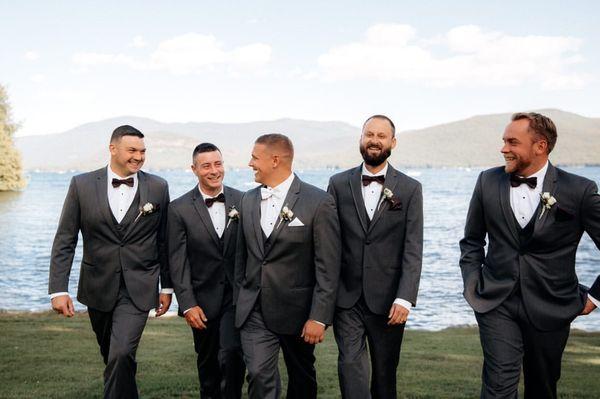 Wedding tuxedos look best from J. Reid Menswear.