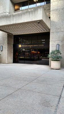 Entrance to the American Savings Bank Tower