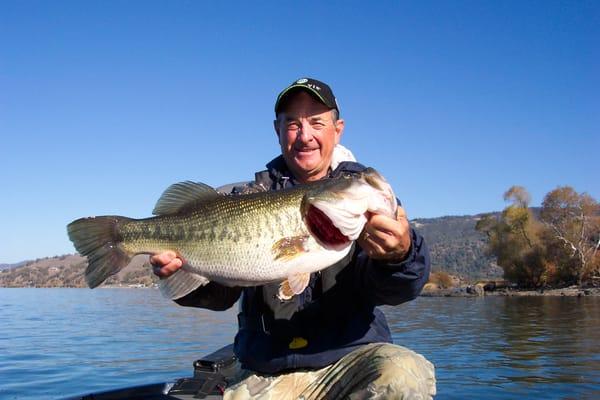 Bob Myskey, the Guide with a big Clear Lake Fish