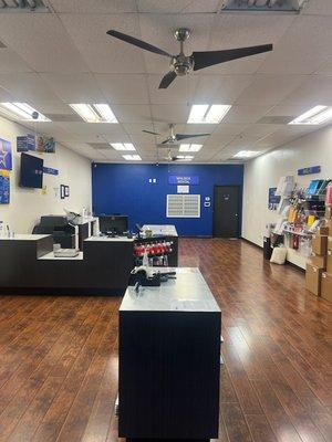 Our spacious store ensures our customers are comfortable and while our staff takes care of their needs.