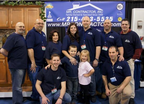 Just some of the Mr. Contractor Family at 2012 Philadelphia Home Show!