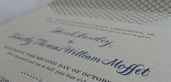 beautiful letterpress