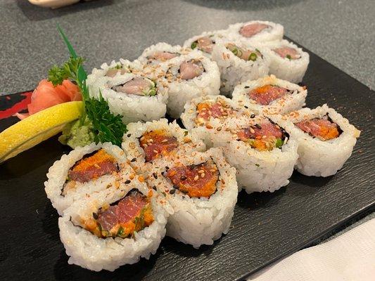 Minato Roll Sushi and Hamachi Roll Sushi